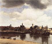 Jan Vermeer View of Delft painting
